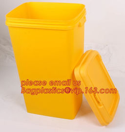 BIOHAZARD WASTE CONTAINERS, PLASTIC STORAGE BOX, MEDICAL TOOL BOX, SHARP CONTAINER, SAFETY BOX, Disposable Hospital Bioh supplier