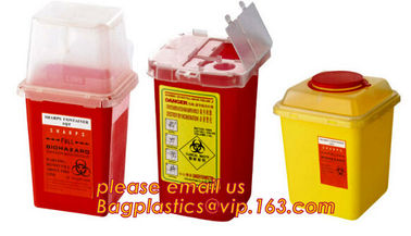 BIOHAZARD WASTE CONTAINERS, PLASTIC STORAGE BOX, MEDICAL TOOL BOX, SHARP CONTAINER, SAFETY BOX, Disposable Hospital Bioh supplier