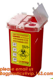 BIOHAZARD WASTE CONTAINERS, PLASTIC STORAGE BOX, MEDICAL TOOL BOX, SHARP CONTAINER, SAFETY BOX, Disposable Hospital Bioh supplier