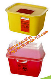 BIOHAZARD WASTE CONTAINERS, PLASTIC STORAGE BOX, MEDICAL TOOL BOX, SHARP CONTAINER, SAFETY BOX, Disposable Hospital Bioh supplier