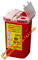 sharpsguard yellow lid 1 ltr sharps, sharps disposal container 1quart wall mounted medical for hospital and clinic supplier
