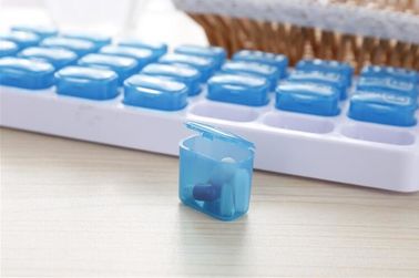 7 Day Weekly Medicine Pill Organizer Am Pm Pill Box And Tablet Splitter Single Color Combine For Promotion supplier