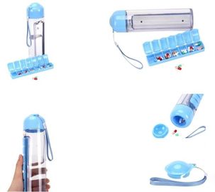 Creative style of bottle with one weekly pill organizer, Creative style of 700ML bottle with one weekly pill organizer supplier