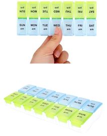 28 compartment one weekly plastic pill container, Fancy 7 day clear plastic detachable drugs box 4 doses daily, PILL supplier