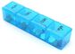7 day a week cool detachable drugs box with 4 case each day, Safely pop-up 7case pill organizer, Mini cute compact pocke supplier