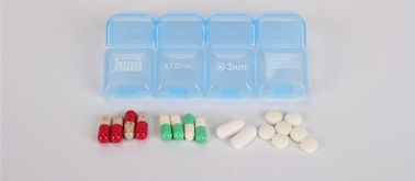 7 day a week cool detachable drugs box with 4 case each day, Safely pop-up 7case pill organizer, Mini cute compact pocke supplier