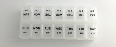 Safely pop-up 7case pill organizer, 7 day a week cool detachable drugs box with 4 case each day, Mini cute compact pocke supplier