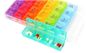 Safely pop-up 7case pill organizer, 7 day a week cool detachable drugs box with 4 case each day, Mini cute compact pocke supplier