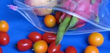 Plastic Slider Bags with k Zipper bags, grape packaging bags slider zipper fruit bag, Fruit Fresh Keeping Reusable supplier