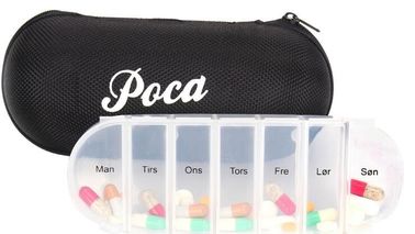 new style 7case plastic pill box with glasses box, one week 28 compartment with biger box plastic pill holder, Pop up pl supplier