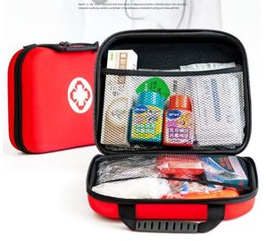 Emergency care portable durable quality eva waterproof first aid kit bag, Emergency rescue red cross outdoor survival ge supplier