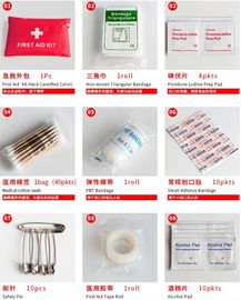 Portable comprehensive medical survival pocket first aid kit bag fda approved, plastic case mini home first aid kits box supplier