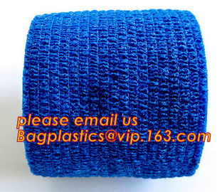 Cohesive Bandage selling well medical production bule high elastic adhesive wound bandage different size,MEDICAL, BANG supplier