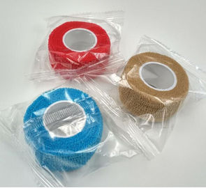 Medical surgical consumables colored veterinary bandage waterproof wrap cotton adhesive bandage, Vet Wrap Bandages supplier