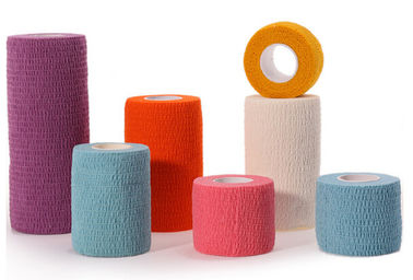 Medical surgical consumables colored veterinary bandage waterproof wrap cotton adhesive bandage, Vet Wrap Bandages supplier