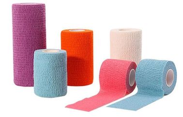 Water resistant best quality beautiful cohesive vet bandages, Medical surgical consumables vet colored elastic wrap cust supplier