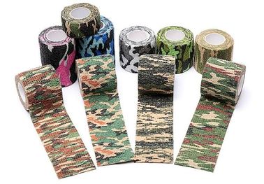 2&quot;x5yards self-adhesive camo colored elastic cohesive bandage, breathable waterproof camouflage home care products kines supplier