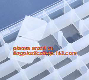 Plastic Storage Box With 15 Removable Compartments Tool Containers, plastic divided storage box for candy and nuts supplier