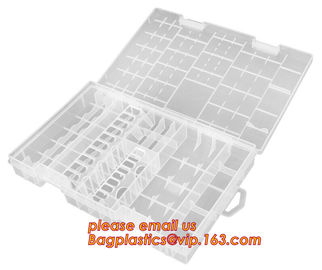 Plastic Storage Box With 15 Removable Compartments Tool Containers, plastic divided storage box for candy and nuts supplier