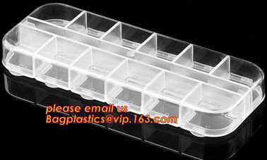 Plastic Storage Box With 15 Removable Compartments Tool Containers, plastic divided storage box for candy and nuts supplier