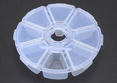 Adjustable 15 Compartment Plastic Clear Storage Box For Jewelry Earring Tool Container, odorlessness plastic storage box supplier