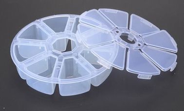 Adjustable 15 Compartment Plastic Clear Storage Box For Jewelry Earring Tool Container, odorlessness plastic storage box supplier