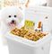Pet food plastic pails with lid, dog /cat food plastic bucket/barrels, square plastic pail bucket with handle and lid fo supplier