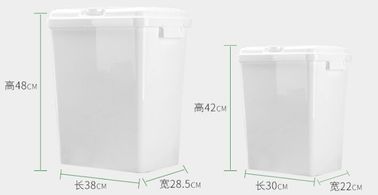 Food grade square Plastic Bucket 20 liter with lid, dog food plastic container, PP/PE Plastic dogs-food Bucket Pail Easi supplier