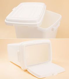 Food grade square Plastic Bucket 20 liter with lid, dog food plastic container, PP/PE Plastic dogs-food Bucket Pail Easi supplier