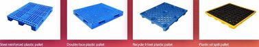 Light weight one time plastic pallets for transport and storage, Heavy duty cross bottom plastic pallet with 6 runners supplier