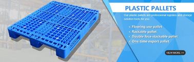 Light weight one time plastic pallets for transport and storage, Heavy duty cross bottom plastic pallet with 6 runners supplier