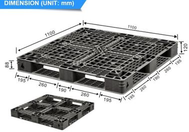 Light weight one time plastic pallets for transport and storage, Heavy duty cross bottom plastic pallet with 6 runners supplier