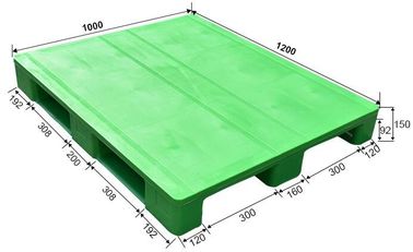 Light weight one time plastic pallets for transport and storage, Heavy duty cross bottom plastic pallet with 6 runners supplier