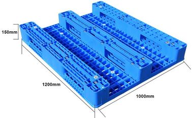 Light weight one time plastic pallets for transport and storage, Heavy duty cross bottom plastic pallet with 6 runners supplier