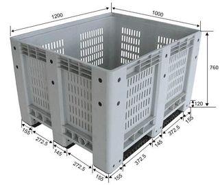 Light weight one time plastic pallets for transport and storage, Heavy duty cross bottom plastic pallet with 6 runners supplier