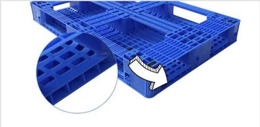 Light weight one time plastic pallets for transport and storage, Heavy duty cross bottom plastic pallet with 6 runners supplier