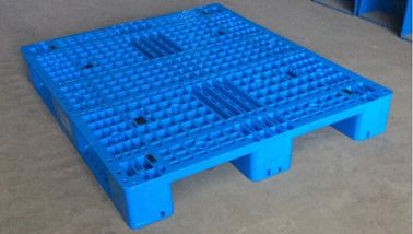 Light weight one time plastic pallets for transport and storage, Heavy duty cross bottom plastic pallet with 6 runners supplier