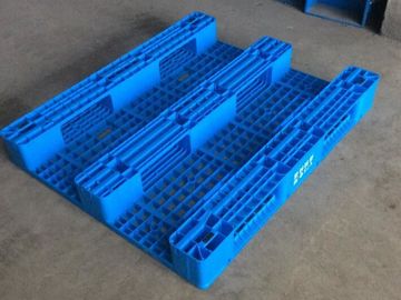 Light weight one time plastic pallets for transport and storage, Heavy duty cross bottom plastic pallet with 6 runners supplier