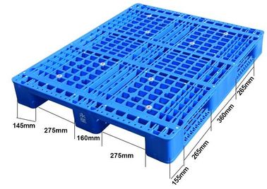 100% Virgin HDPE wear-resistant anti-slip stackable plastic pallet, China Manufacturer accept custom standard stacking p supplier