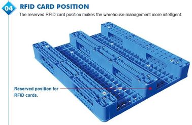 100% Virgin HDPE wear-resistant anti-slip stackable plastic pallet, China Manufacturer accept custom standard stacking p supplier
