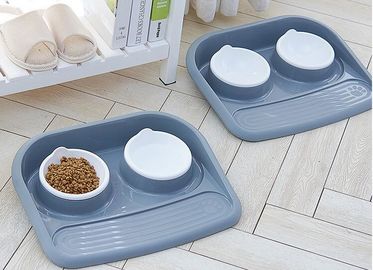 Lovely Personalized portable pet dog food water bowl ceramic plastic, Drink Dispenser Dog Cat Feeder Water Bowl, pet bow supplier