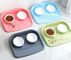 Non Slip Plastic Feeding Dishes No Spill Pet Dog Cat Double Food Water Bowl For Cat Dog, Premium Colorful Dog Water Food supplier
