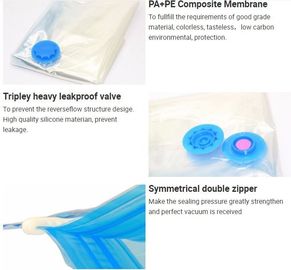 Eco-Friendly zipper industrial vacuum storage bag, zipper vacuum cleaner filter bag, zipper silicone vacuum bag, bagplas supplier