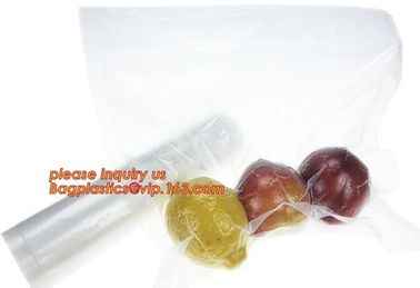 nylon pe vacuum pouch sealed vacuum bag 3 side sealed vacuum bag vacuum pouch Zipper with valve vacuum bags Three side s supplier