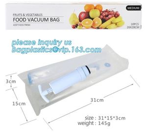 Large 11&quot; x 50' Commercial Grade Vacuum Sealer Food Saver Storage Roll Bags, Vacuum Bag packaging snack/plastic food gra supplier