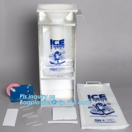 China Suppliers LDPE Very Strong Plastic Ice Bag With Drawstring, leakproof ice cooler bag, heavy duty plastic ice bag w supplier