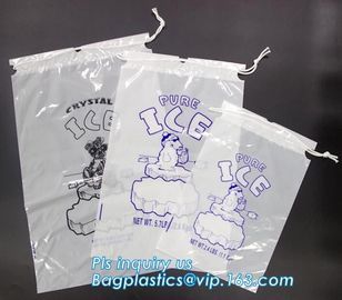 BIO-DEGRADABLE, Commercial Ice Bags, Poly Ice Bags, Metallocene Bags, Plastic Twist Tie Ice Bags, Customized Retail Ice supplier