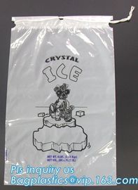 BIO-DEGRADABLE, Commercial Ice Bags, Poly Ice Bags, Metallocene Bags, Plastic Twist Tie Ice Bags, Customized Retail Ice supplier