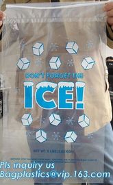 BIO-DEGRADABLE, Commercial Ice Bags, Poly Ice Bags, Metallocene Bags, Plastic Twist Tie Ice Bags, Customized Retail Ice supplier