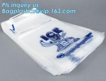 1kg 2kgIce Cube Frozen Bag, 10 lb Ice Bags on Wicket, bag with nylon drawstring for firewood /ice, Preprinted Poly Ice B supplier